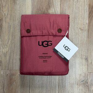 UGG Haven Queen Deco Rose Sheets Sheet Set 1 Fitted 1 Flat 2 Pillowcases Maroon